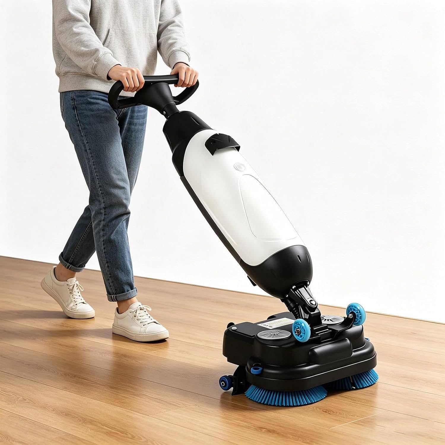Mini Lavapavimenti Professionale White | Autonomia Di 90 Minuti, Larghezza Di Pulizia Di 43 Cm (17") 240 Giri/Min, Ideale per Piccoli Spazi Commerciali, Uffici