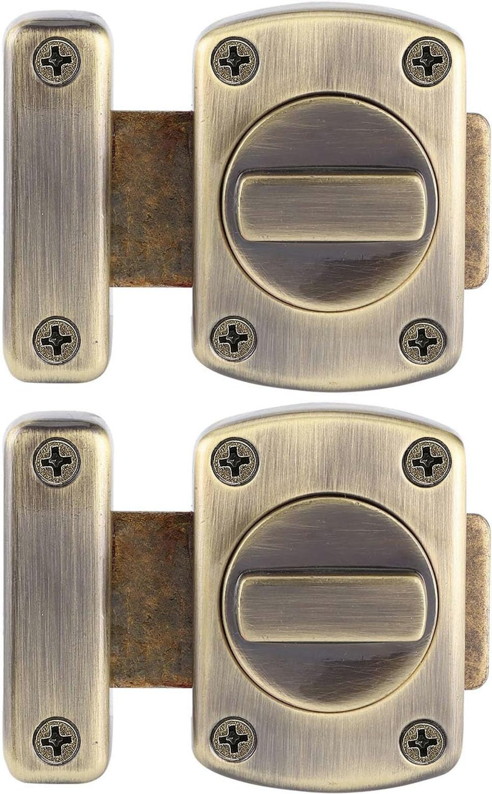 Loquet de porte WC salle de bain bronze vert verrou acier inoxydable 55mm LTS46