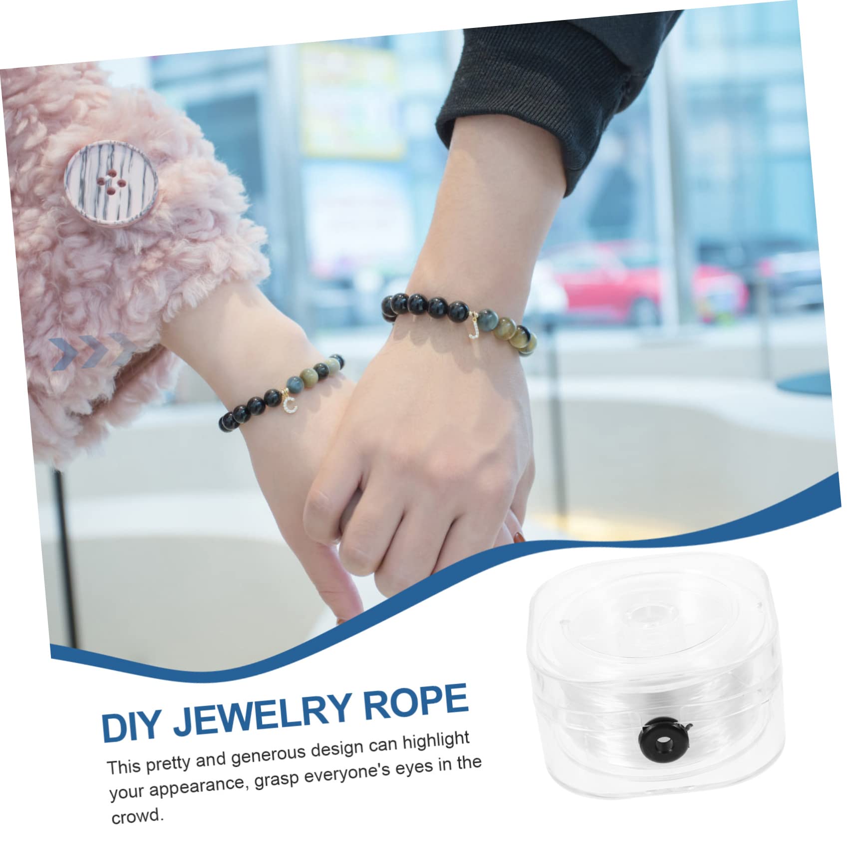 Filo Elastico Rivestito Per Bracciale 3 Mm Rosso X 1 M - Perles &amp; Co