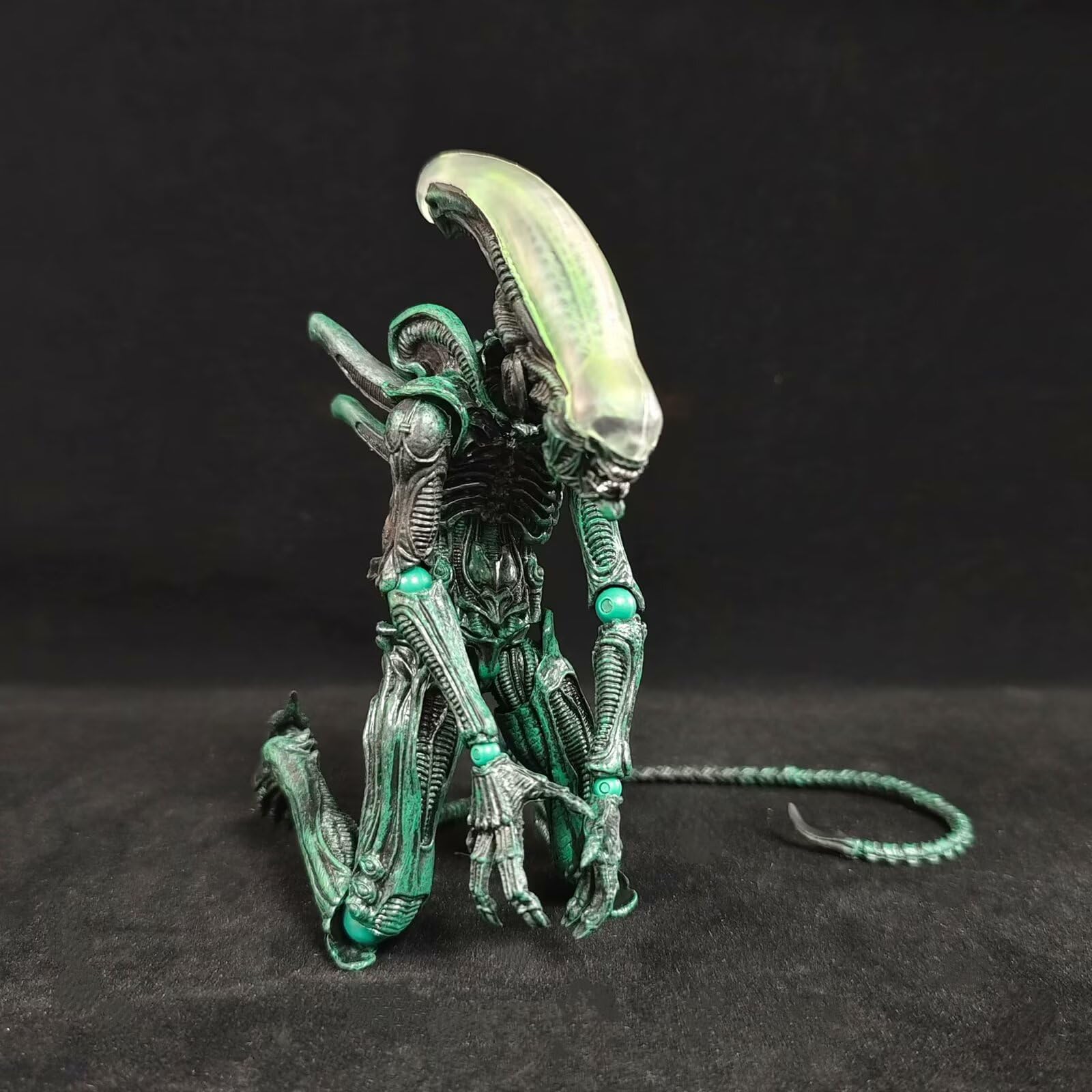 Figura Alien, Figura Mobile E In piedi, 20 Cm, Fatta A Mano, in PVC, Personaggio dei cartoni animati Videogiochi Collezione, Regalo Artigianale