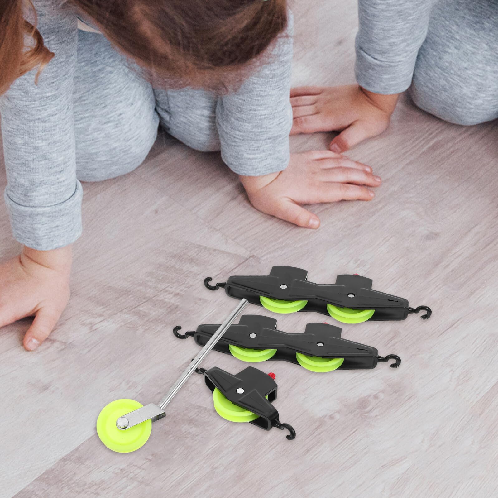 Juego de Poleas Educativas Ajustable para Experimentos Científicos Sistema de Elevación Poleas Fijas y Móviles de Hierro y Plástico Equipo de Física para Laboratorio Escolar