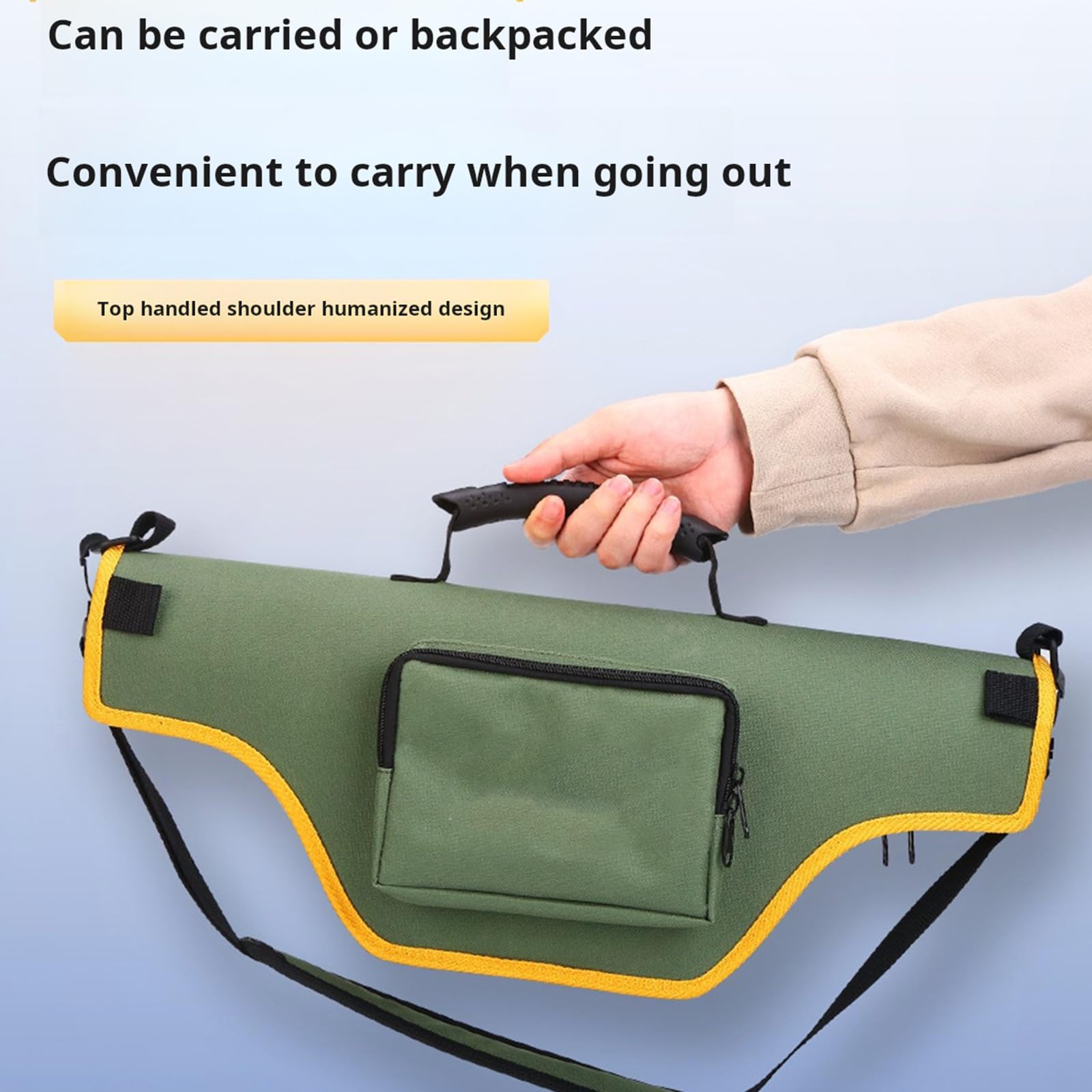 Funda protectora corta para caña de pescar hecha de tela Oxford para un fácil transporte, bolsa protectora transportable para equipo de pesca