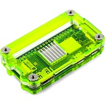 C4Labs Zebra Zero 2 Heatsink and GPIO Access Case for The Raspberry Pi Zero 2 - Laser Lime, Single