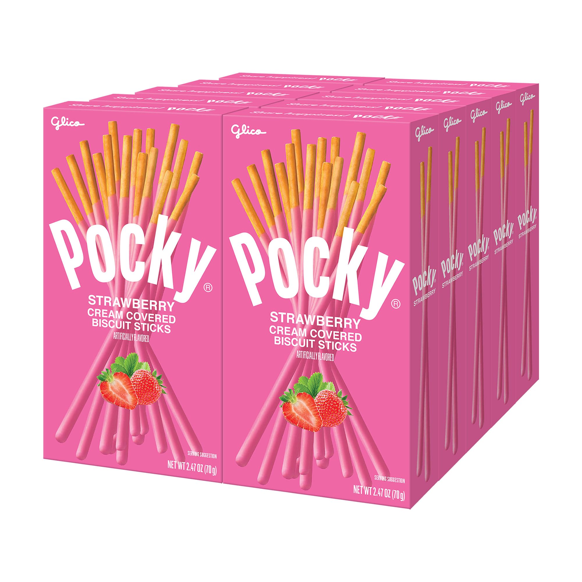 Pocky Biscuit Stick, Strawberry, 2.47 Ounce (Pack of 10)-image-41