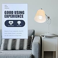 Vista 7 de Soporte de pantalla de hierro forjado Soporte de lámpara de bricolaje Marco de lámpara de bricolaje Herramienta de lámpara Marco de luz Soporte