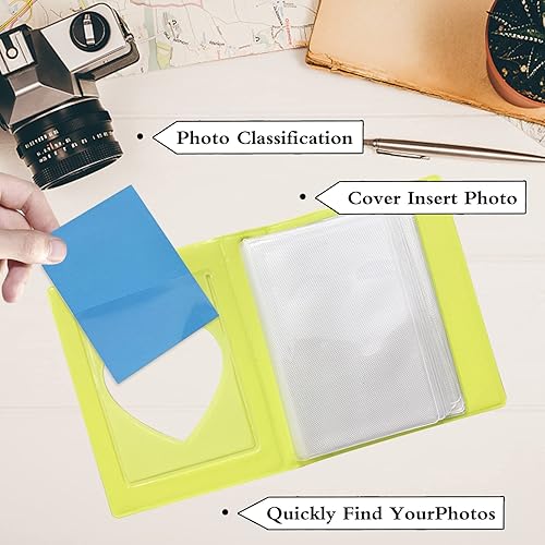Miniatura 7 de 2 piezas Kpop soporte para tarjetas fotográficas, mini álbum de fotos de 3 pulgadas, carpeta de tarjetas fotográficas, pequeño libro de tarjetas de