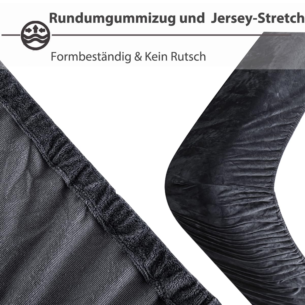 Soifox Jersey Warm Spanlaken 90 x 200 - 100 x 200 cm, pluche fleece fluweelzacht, knuffelig, pluizig, kasjmier-touch, donkergroen met elastische banden voor Boxspringbed Topper Matras