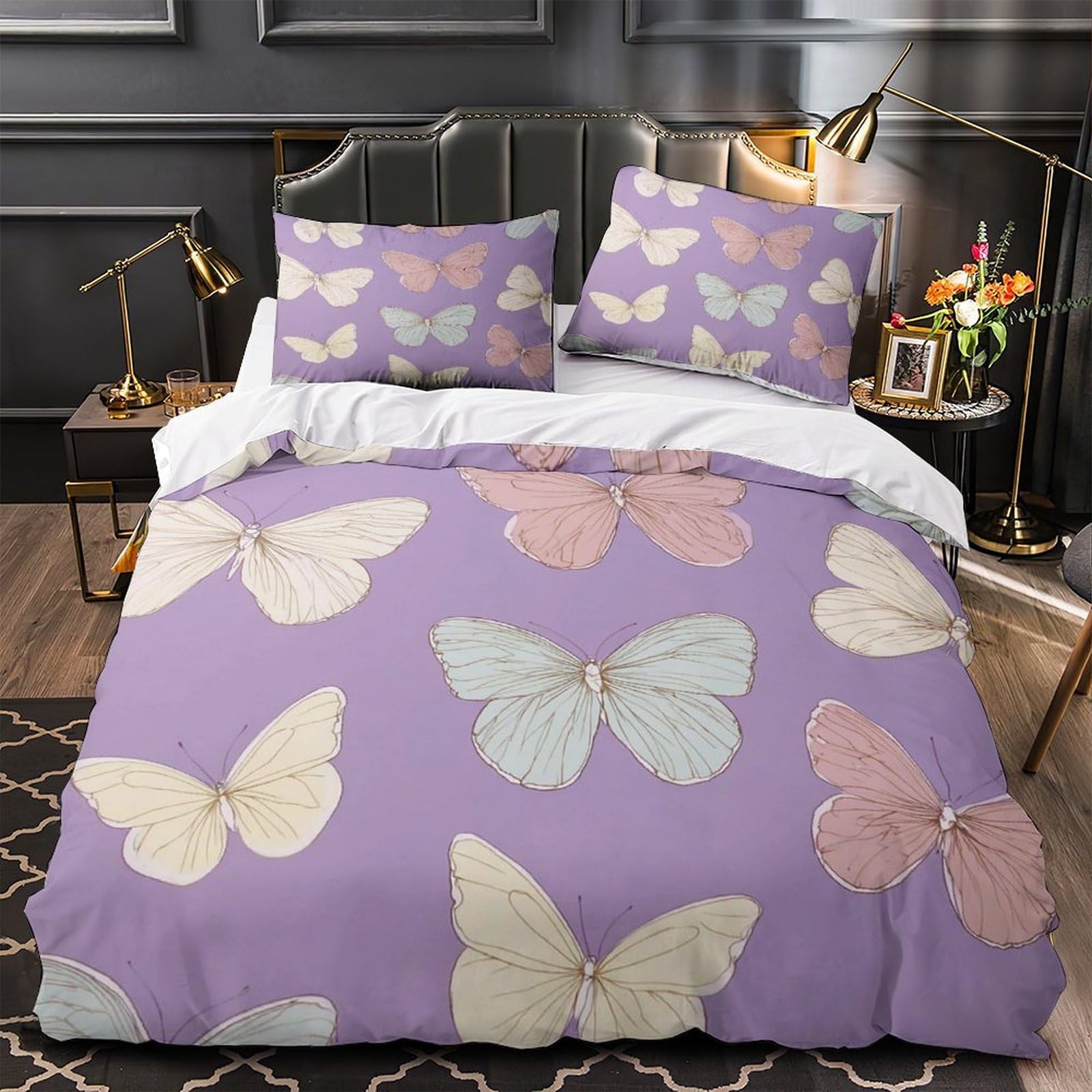 Housse de couette fermeture éclair anti-allergie 260x220