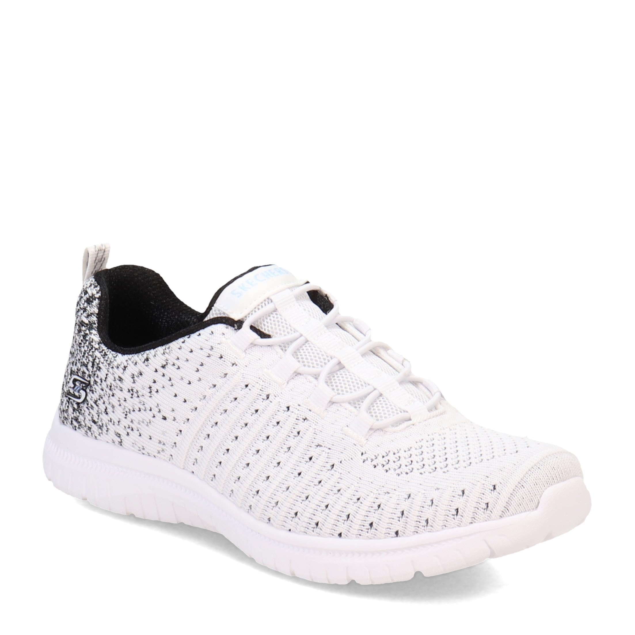 Skechers Women's Virtue Sneaker, White Black, 3.5 UK