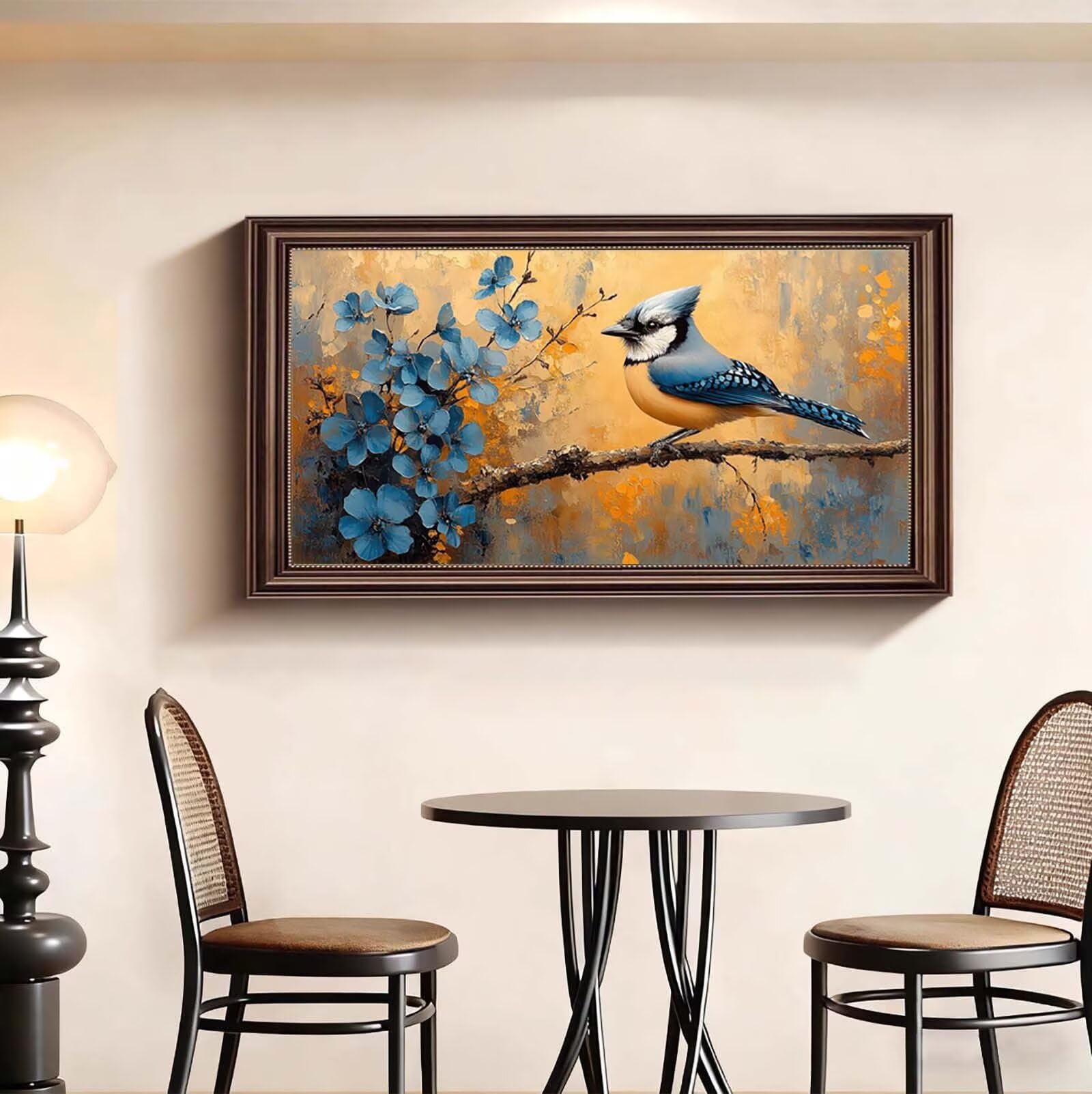 Kwiat duży XXL diamentowy obraz dla dorosłych, zestaw do majsterkowania 60 x 120 cm n5w-245 | Ptak Diamentowy Obraz Kreatywny dla Dorosłych DIY Diamentowe Malarstwo Zestaw Haft Zestaw Living Room Bedroom Decoration