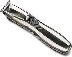 Andis Aparador de barba 32400 Slimline Pro com cabo/sem fio, aparador de lâmina T de íon de lítio, lâmina T de corte fechado sem lacunas, cromo