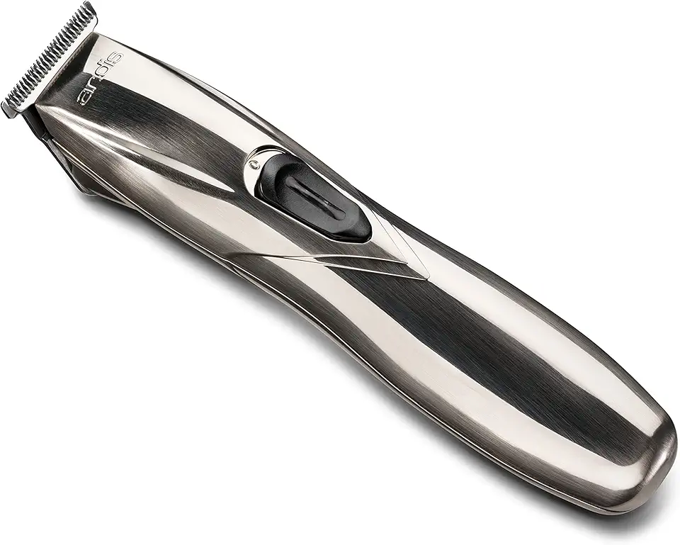 Andis Aparador de barba 32400 Slimline Pro com cabo/sem fio, aparador de lâmina T de íon de lítio, lâmina T de corte fechado sem lacunas, cromo