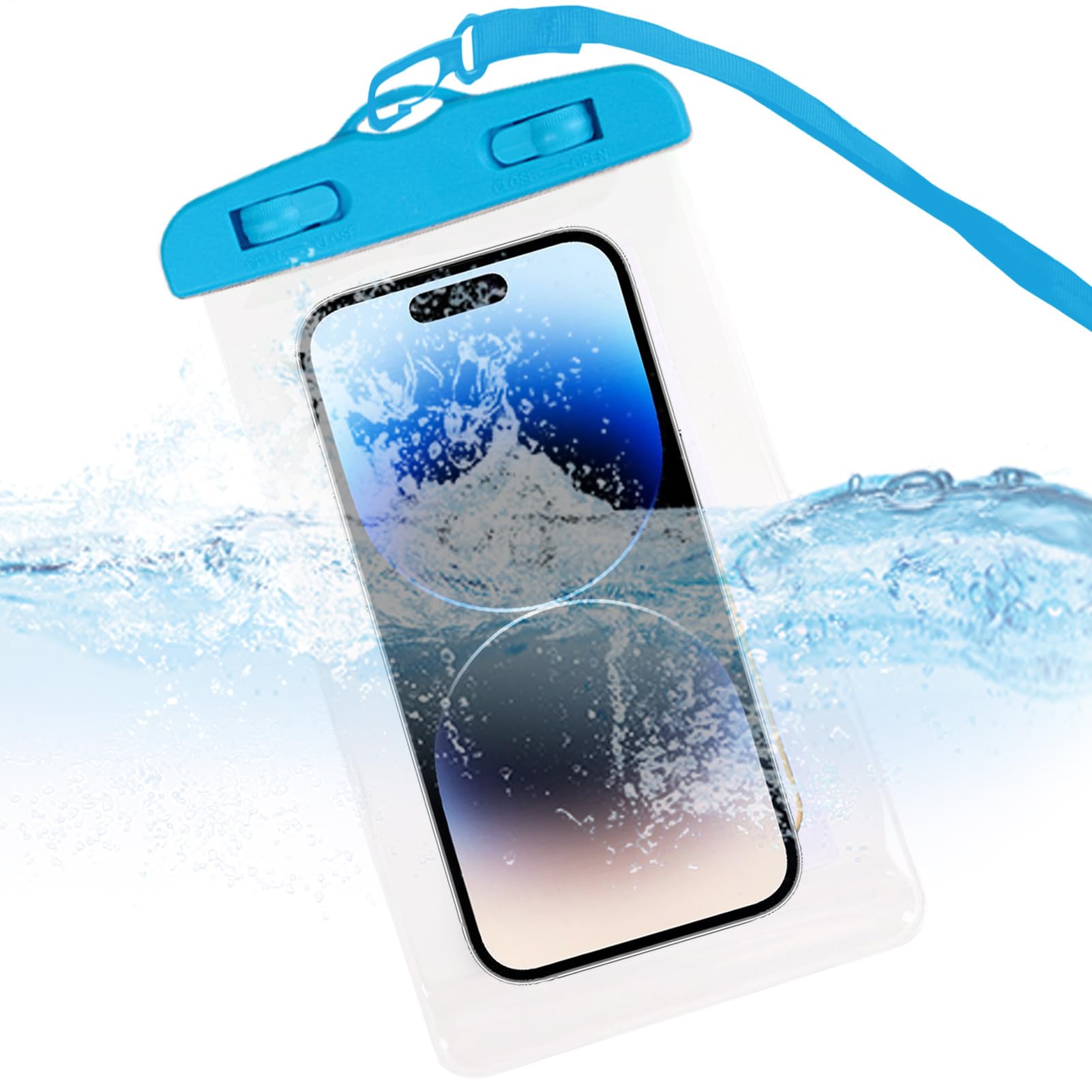 wasserdichte Handy Tasche Transparente Hülle mit Touchscreen Funktion | Praktische Handy Hülle für Essenslieferung Für Schwimmen Radfahren Kajak Kreuzfahrt Urlaub Joggen Camping Tauchen Reisen