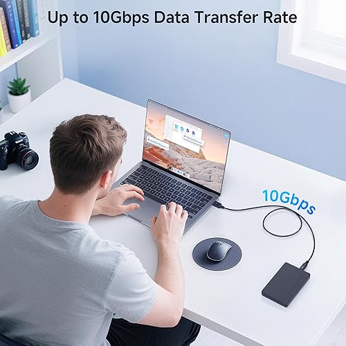 Miniatura 3 de Cable Matters Certificación USB-IF Cable USBA a USB C de 10Gbps Gen 2 - 3.3 pies, Cable USBC a USBA, Negro, Compatible con iPhone 1615 Pro MaxPlus