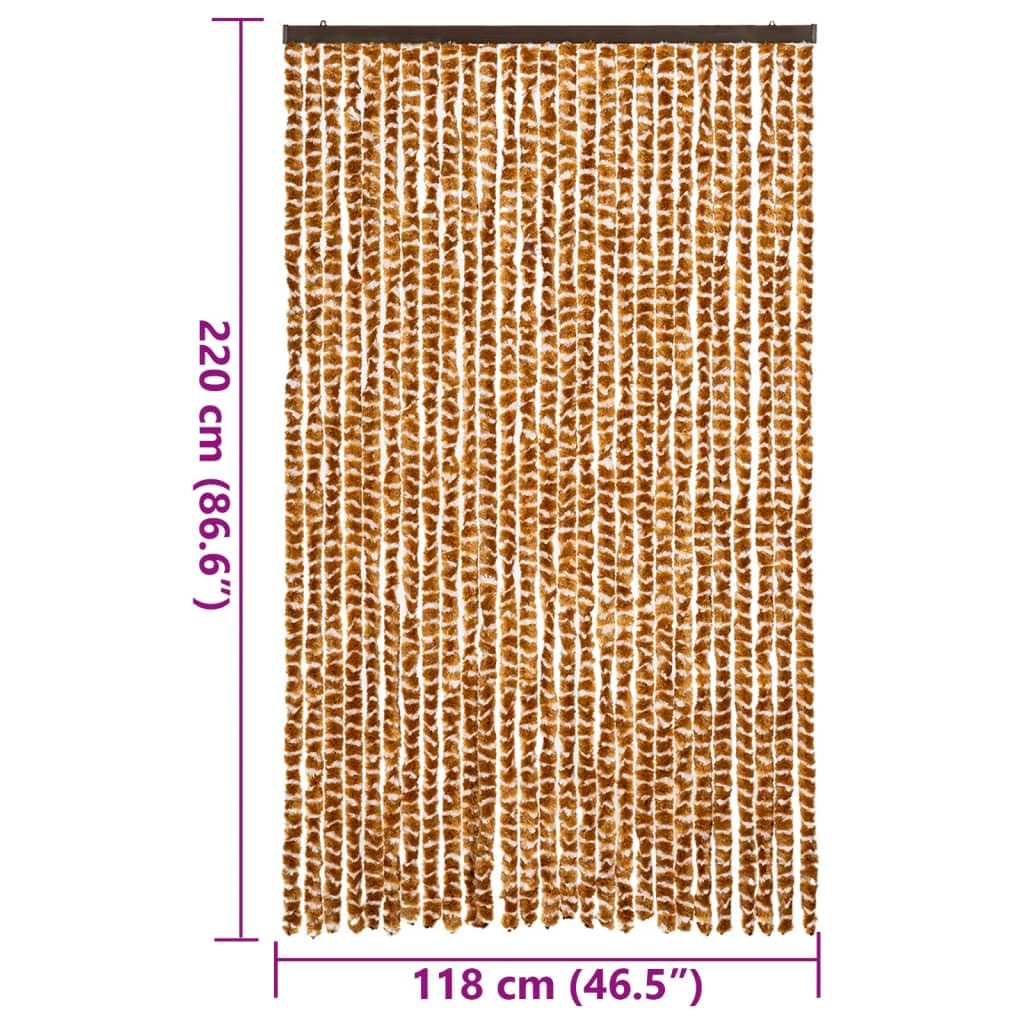 Zanzariera per porta, in ciniglia, 118 x 220 cm, zanzariera per porta di balcone, porta di casa, finestra, soggiorno, camera da letto, terrazza