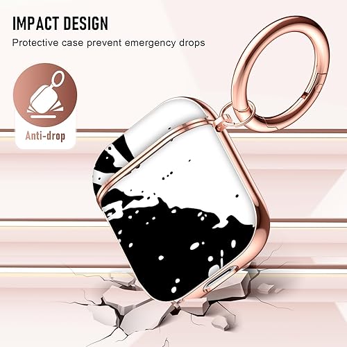 Vista 32 de Maxjoy for AirPods 2nd Generation Case, Unique Design Hard Protective Shockproof Airpods Case Cover with Keychain Compatible with Apple AirPods Sea