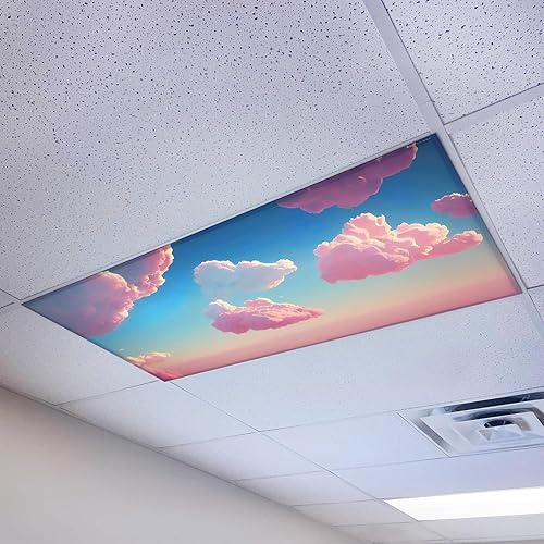 Miniatura 20 de Cubierta magnética para luz fluorescente de techo para aulas 2x4 - Filtro de luz de oficina magnético de alta resolución (paquete de 1) - Mejora