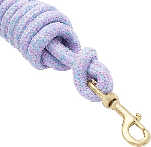 Miniatura 4 de Weaver Leather Poly - Correa vaquera con broche de presión, 5/8" x 10', morado claro/azul claro/verde claro