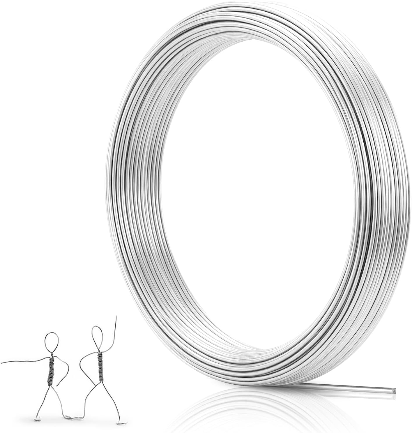 1mm Bendable Aluminum Wire, 164 Feet Metal Craft Wire for Sculpting, DIY Jewelry Making, Doll Making, Modelling and Bonsai Training