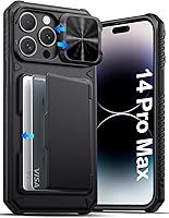 Vista 28 de ATATOO Funda tipo cartera para iPhone 16 con tarjetero (almacena 3-5 tarjetas) [bloqueo RFID] y funda deslizante para cámara, protección de grado