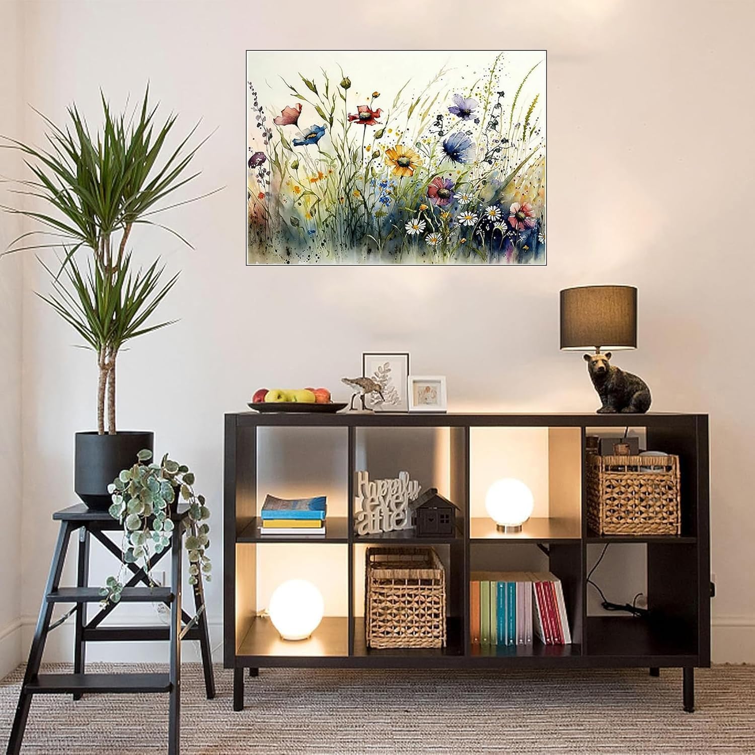 Jakener Diamond Art Kits for Adults,Flower Diamond Painting Kits for Adults DIY 5D Round Full Drill Gem Art and Crafts for Home Wall Decor 30x40cm/12x16in - Image 3