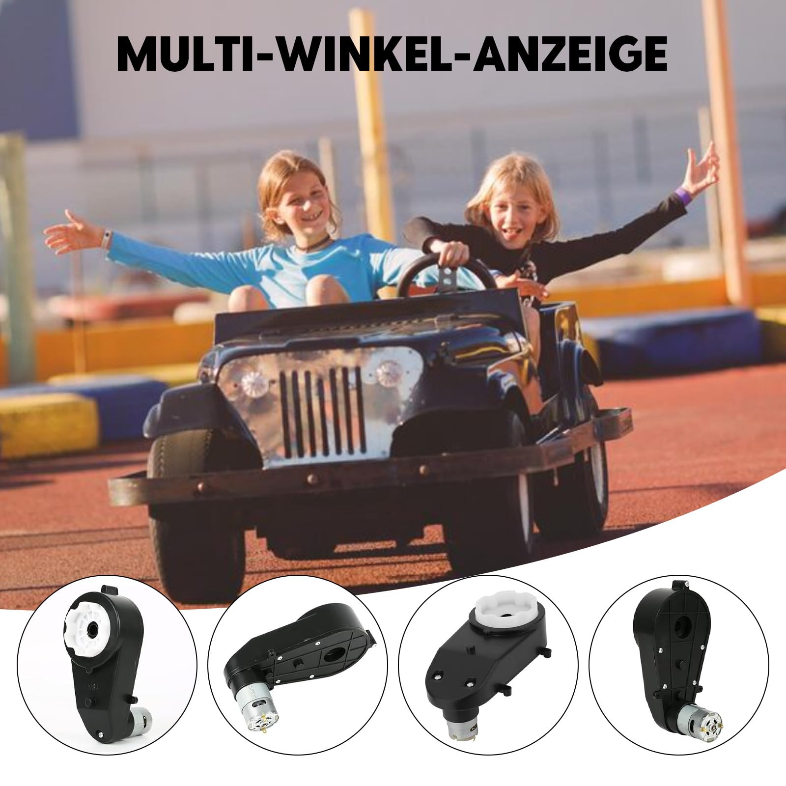 2 piezas de motor eléctrico RS550 12V 40000RPM, motor eléctrico y caja de engranajes para coche de niños, piezas de repuesto para coche eléctrico de niños