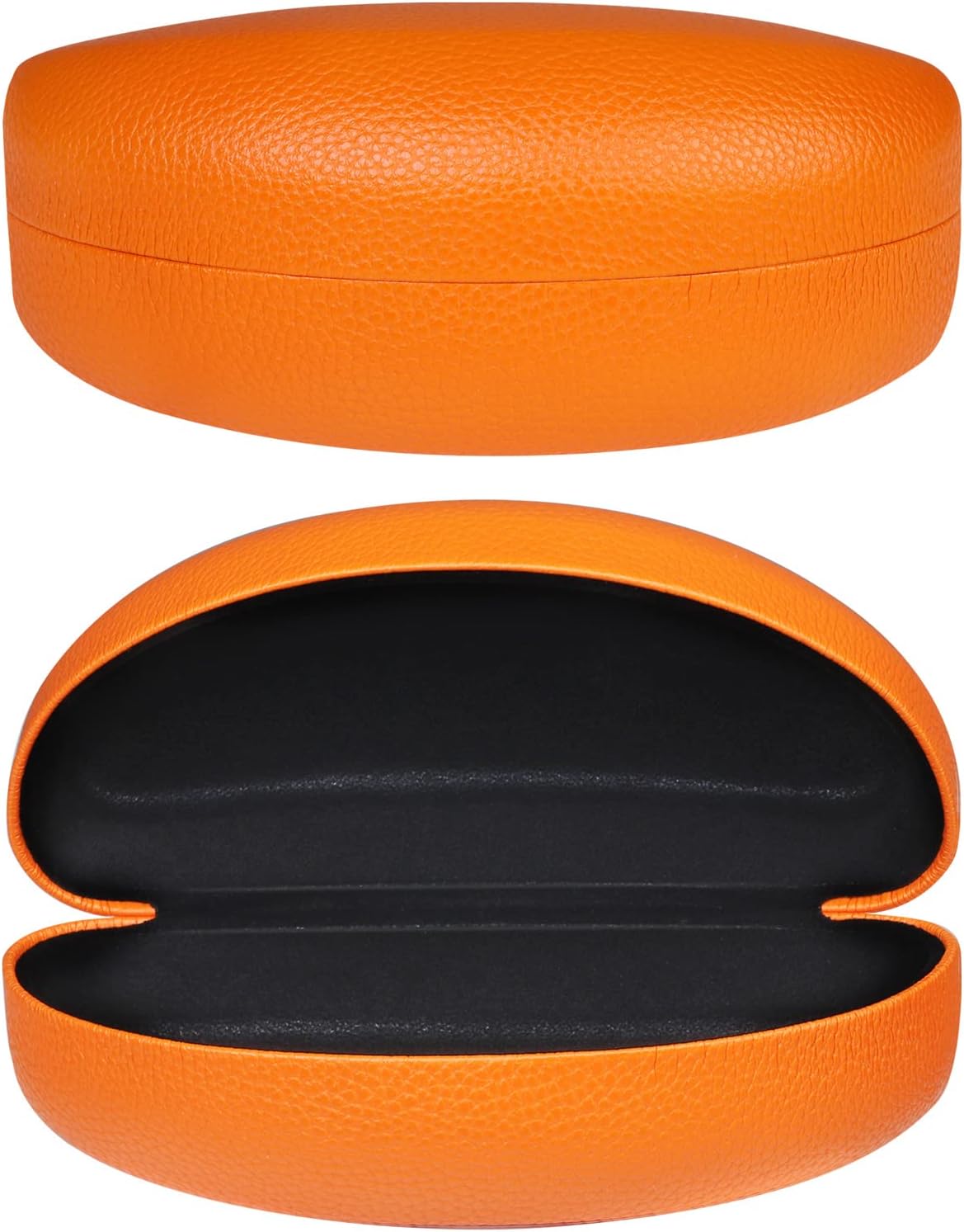Hard Shell Sunglasses Case,PU Leather Classic Large Glasses Case for Women Men Lady