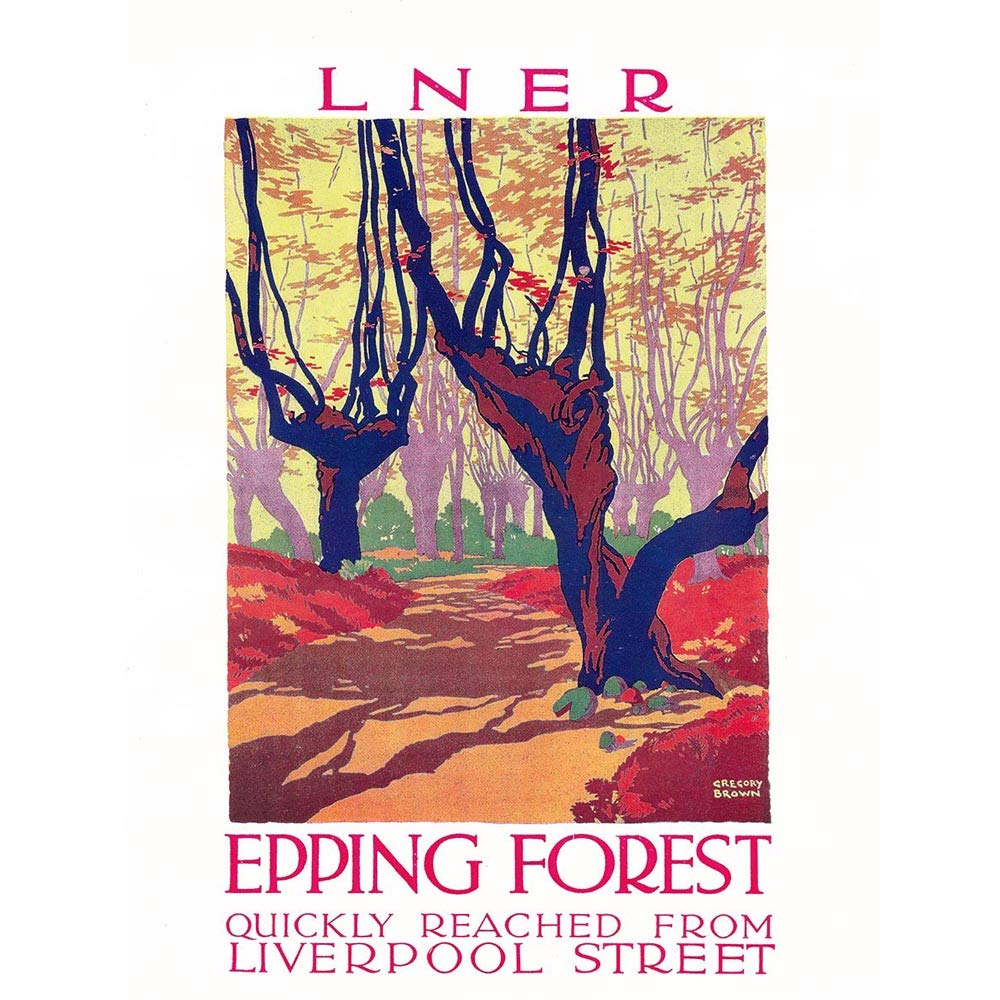 Wee Blue Coo Vintage Advert Lner Epping Forest Liverpool Travel Art Print Poster Wall Decor 12X16 Inch