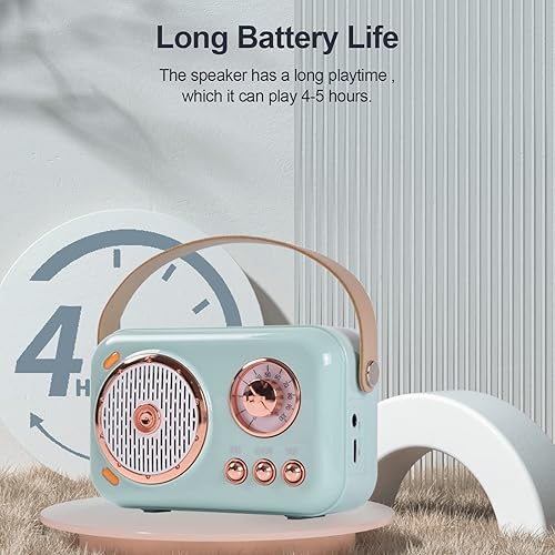 Vista 14 de Altavoz Bluetooth portátil con juego de micrófono, altavoz Bluetooth retro con máquina de karaoke en casa, máquina portátil de micrófono de karaoke