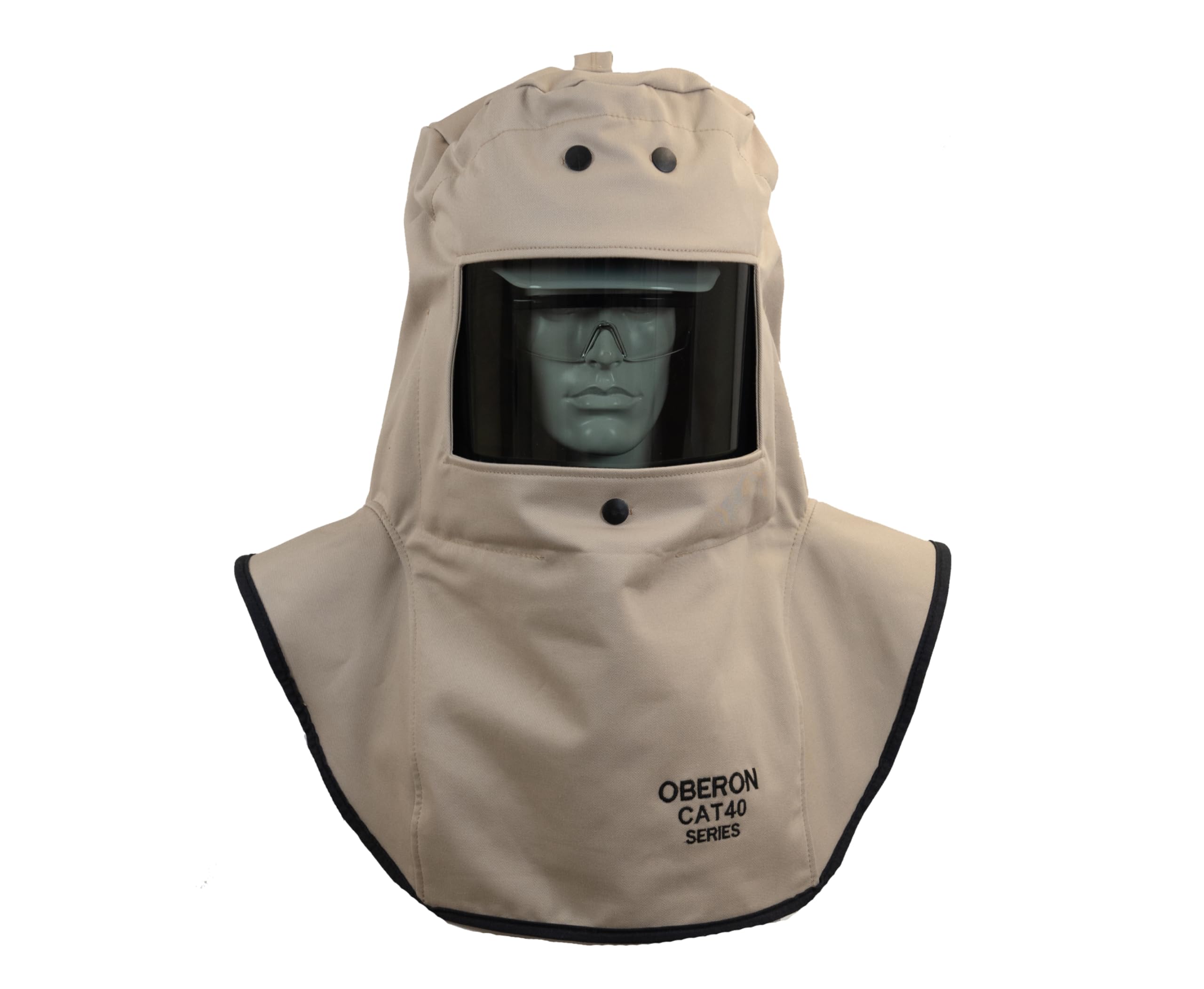OBERON Arc Flash Hood- 40CAL - Includes Hood and Hard Cap - CAT SERIES