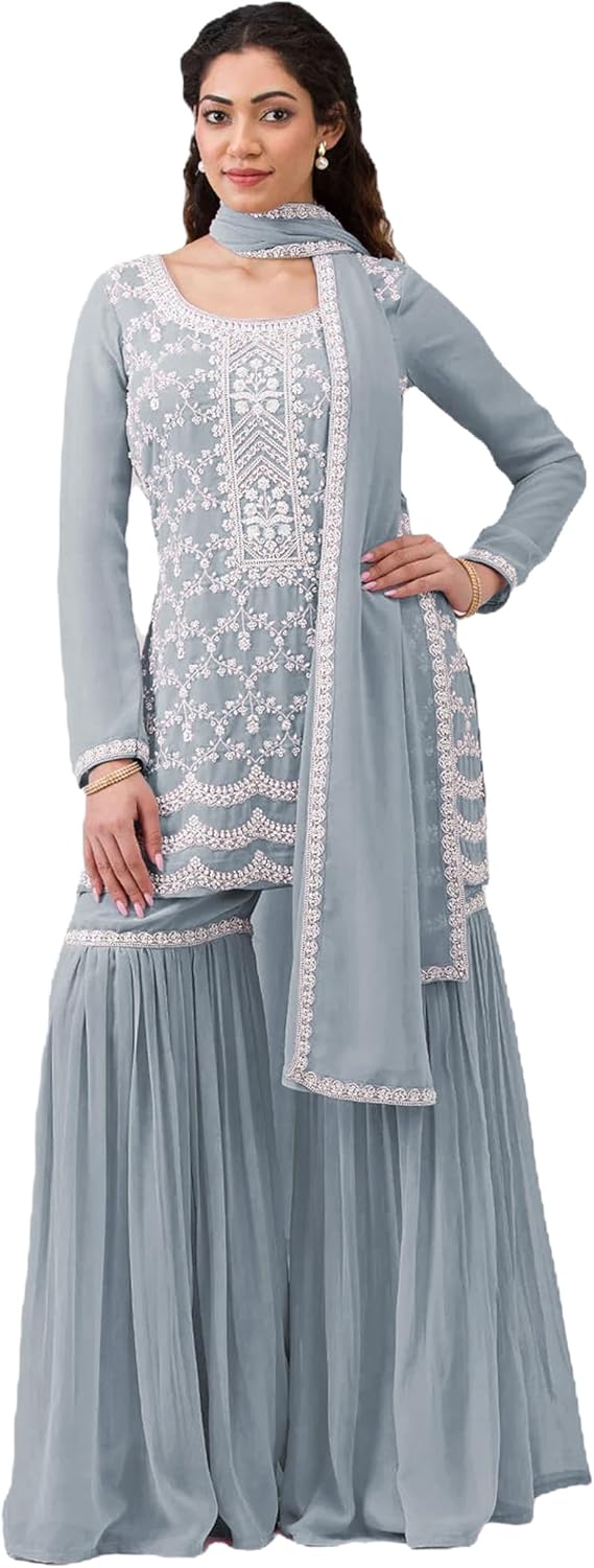 Indian Pakistani Womens Ready to wear plus size Salwar Kameez for Eid Party Wedding Festivals (2960)