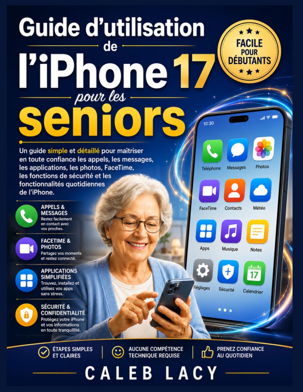 Guide d'utilisation de l'iPhone 17 pour les seniors: Un guide simple et détaillé pour maîtriser en toute confiance les appels, les messages, les ... les fonctionnalités quotidiennes de l'iPhone