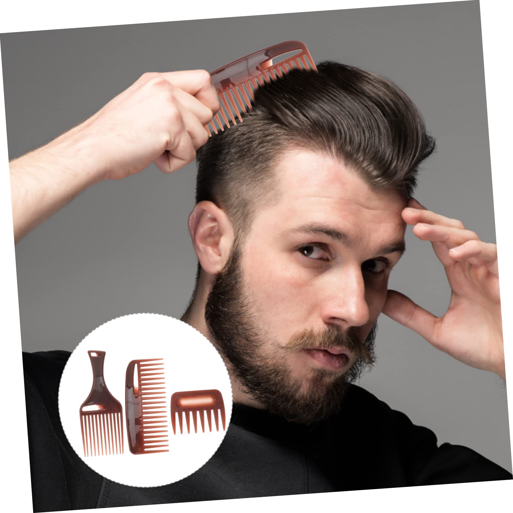 FOMIYES 12stücke Teiliges Breiter Zahnkamm Für Friseure Anti-statik Haarkamm Für Einfaches Entwirren Ergonomischer Kamm Für Männer Und Frauen Für Haarschnitt Und Styling