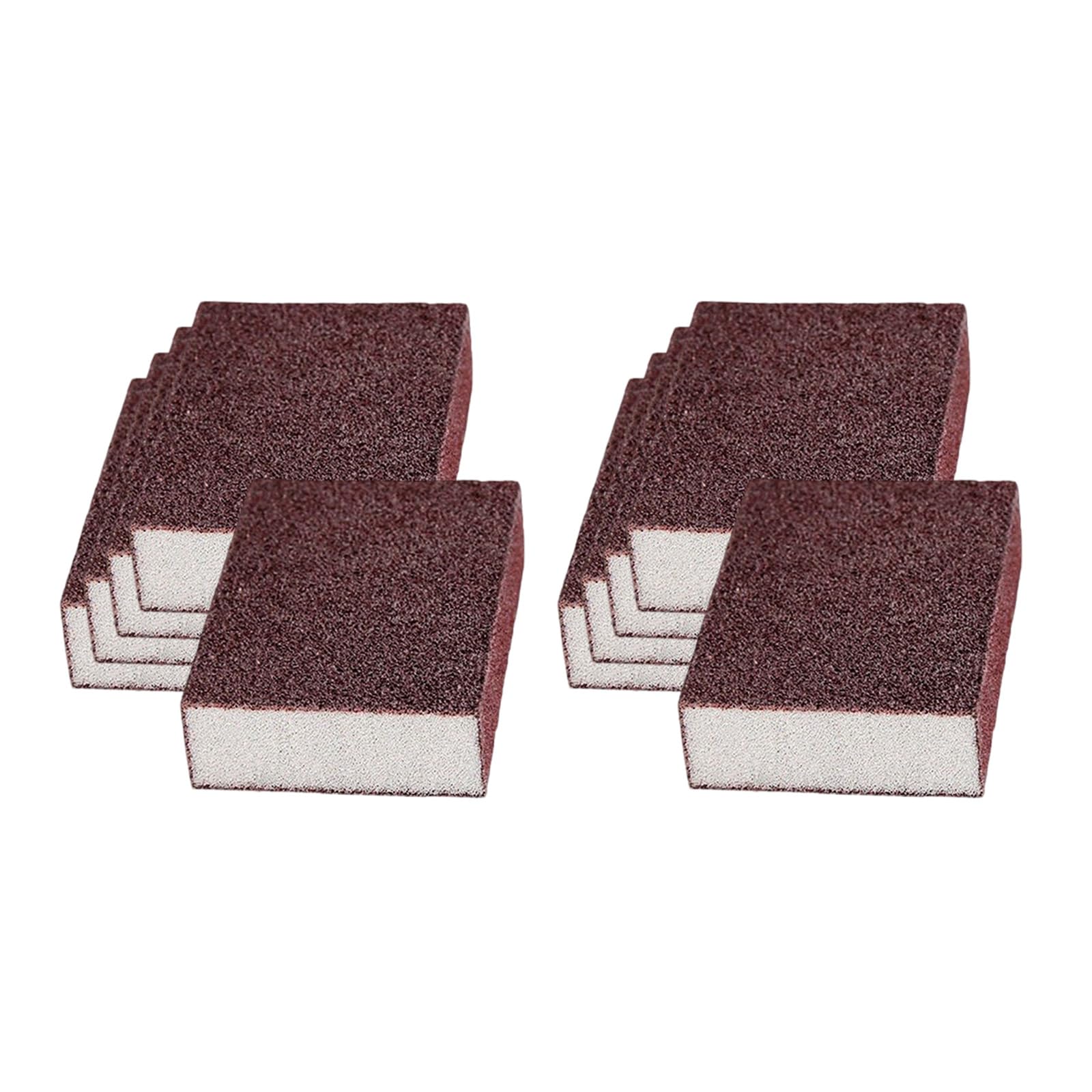 WEILWH Multipurpose Scouring Pad Scrubber Sponge 5 / 10pcs for Practical Use on Stovetops Baking Sheets and Grills Rack Oil Removal Sponge