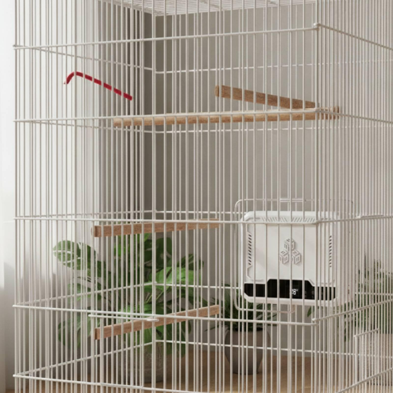 Terrarienheizung Kompakt Gebläseheizlüfter Schnell Zusatzheizung für Terrarianer, Terrarium, 欧规, NR-14 Schwarz