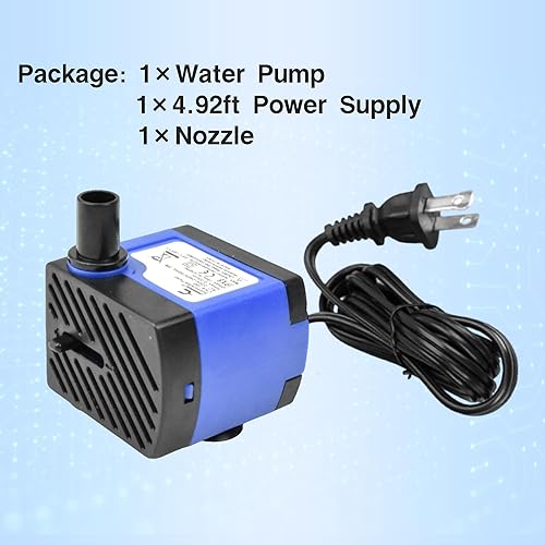 Miniatura 6 de CONQUERALL Cambiador de agua ultra silencioso 3W de la bomba sumergible 47GPH del estanque para las características pequeñas del agua