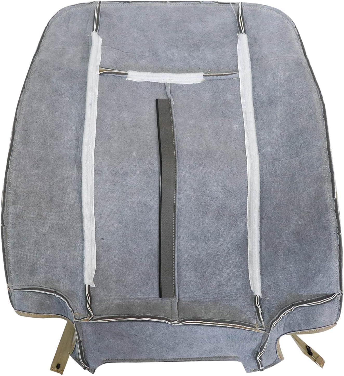 NLQR Front Driver or Passenger Side Top Back Perforated Seat Cover Replacement Microfiber Leather Tan Compatible with Ford Expedition 2007 2008 2009 2010 2011 2012 2013 2014