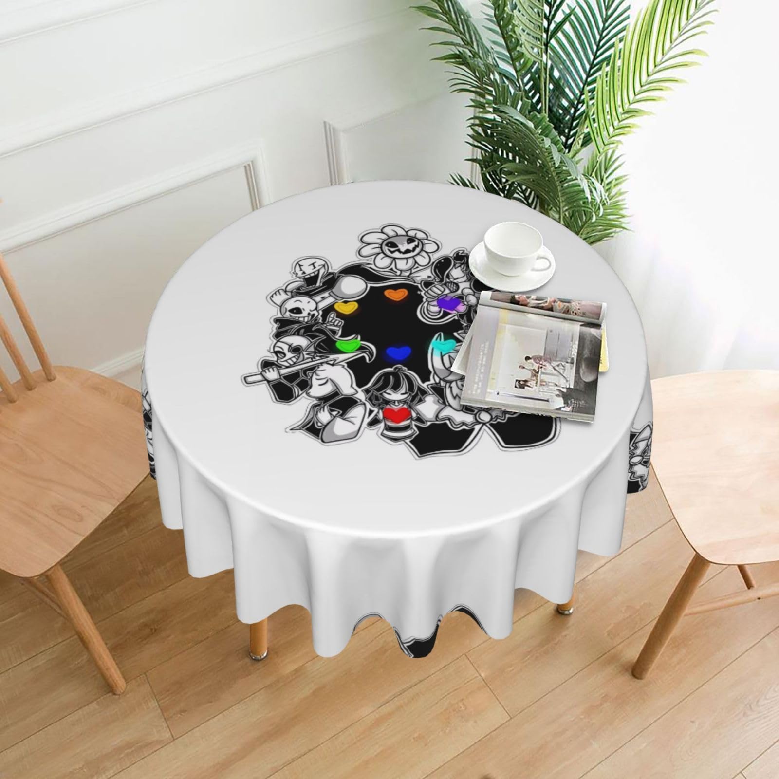 hhxvcv Undertail Round Tablecloth – Dining Table Cover