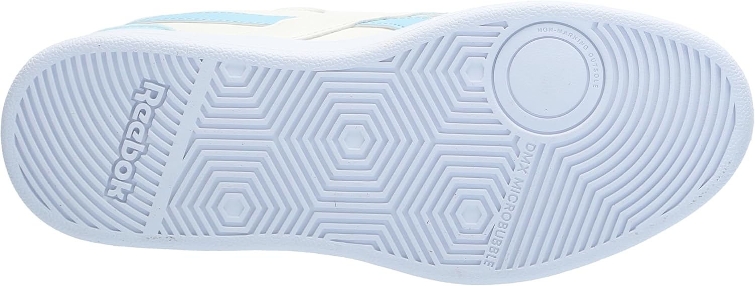 Reebok Women's Court Advance Clip Sneaker, Chalk/Soft Blue/Fierce Gold, 6.5 - Image 4