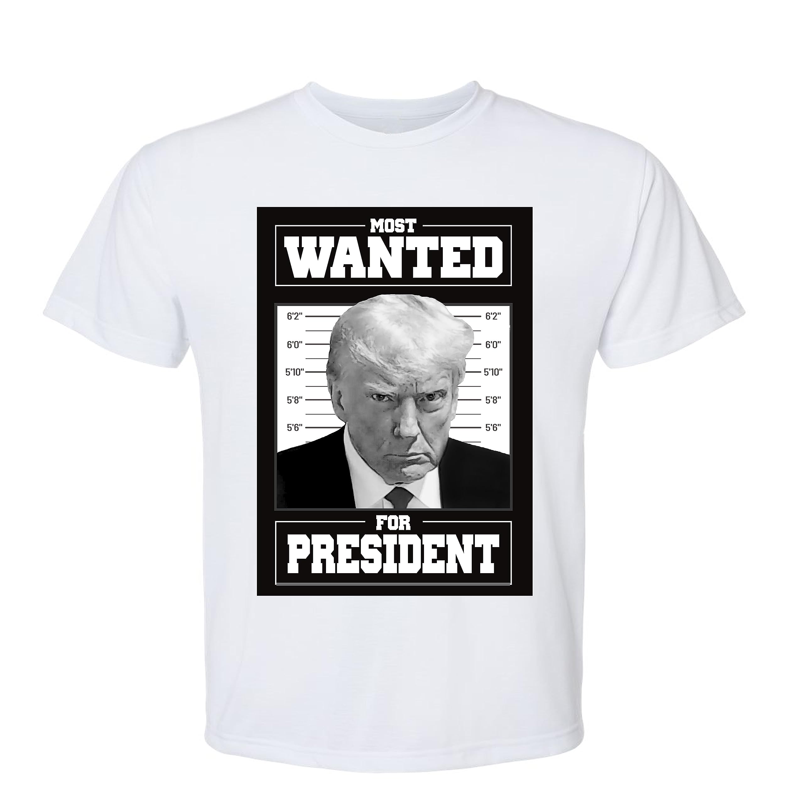 The King KushDonald Trump Mugshot Most Wanted for President Men's T-Shirt