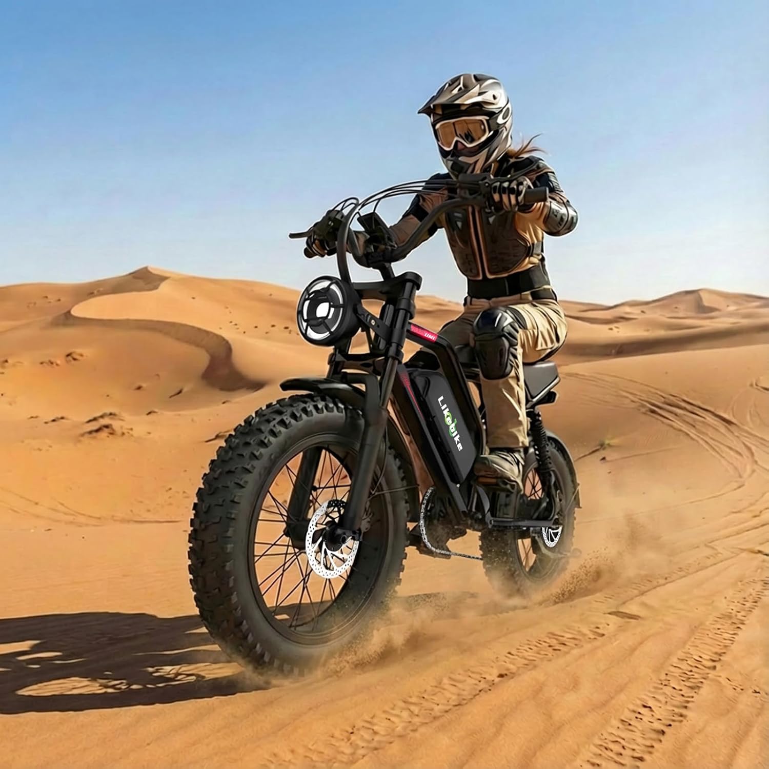 Likebike Electric Bikes for Adults, 3000W/2000W/1500W Electric Bike 40MPH 20" Fat Tire, Adults Electric Bicycle 48V Removable Long Lasting Battery, 7 Speed, EBikes with Comfortable Seat
