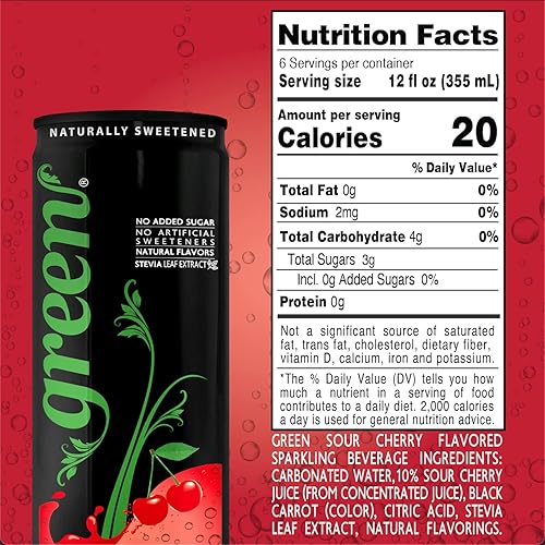 Miniatura 10 de Paquete variado de refrescos verdes  Cinco variantes diferentes sin azúcar añadido, endulzadas naturalmente con extracto de hoja de stevia 100%,