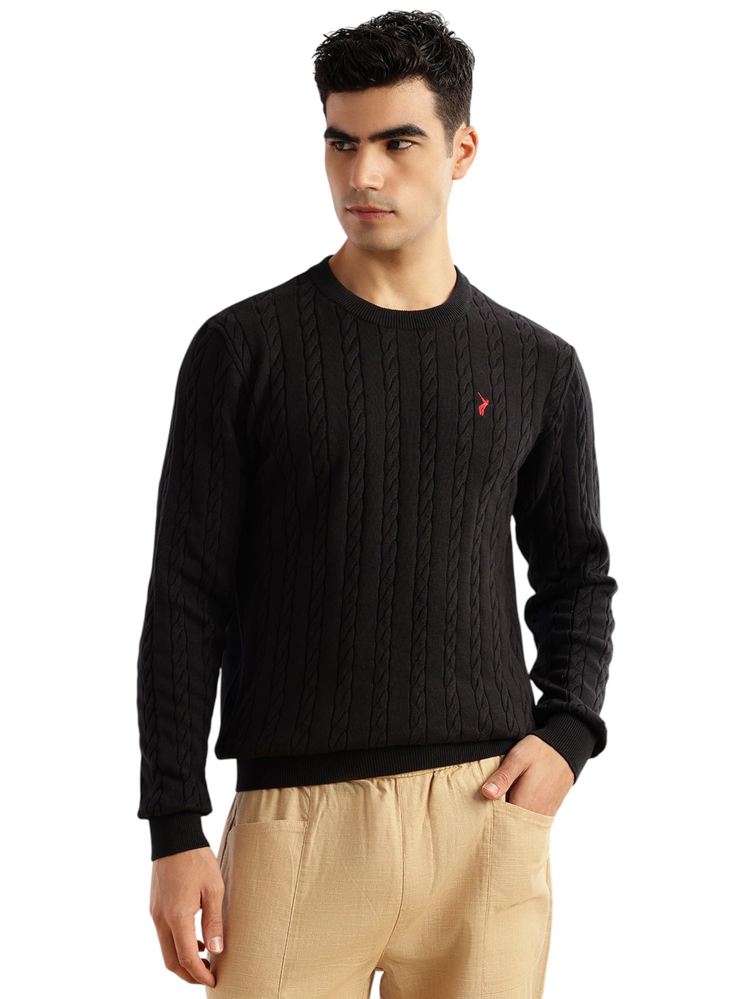 Buy Thomas Scott Men's | Regular Fit | Long Sleeves | Round Neck