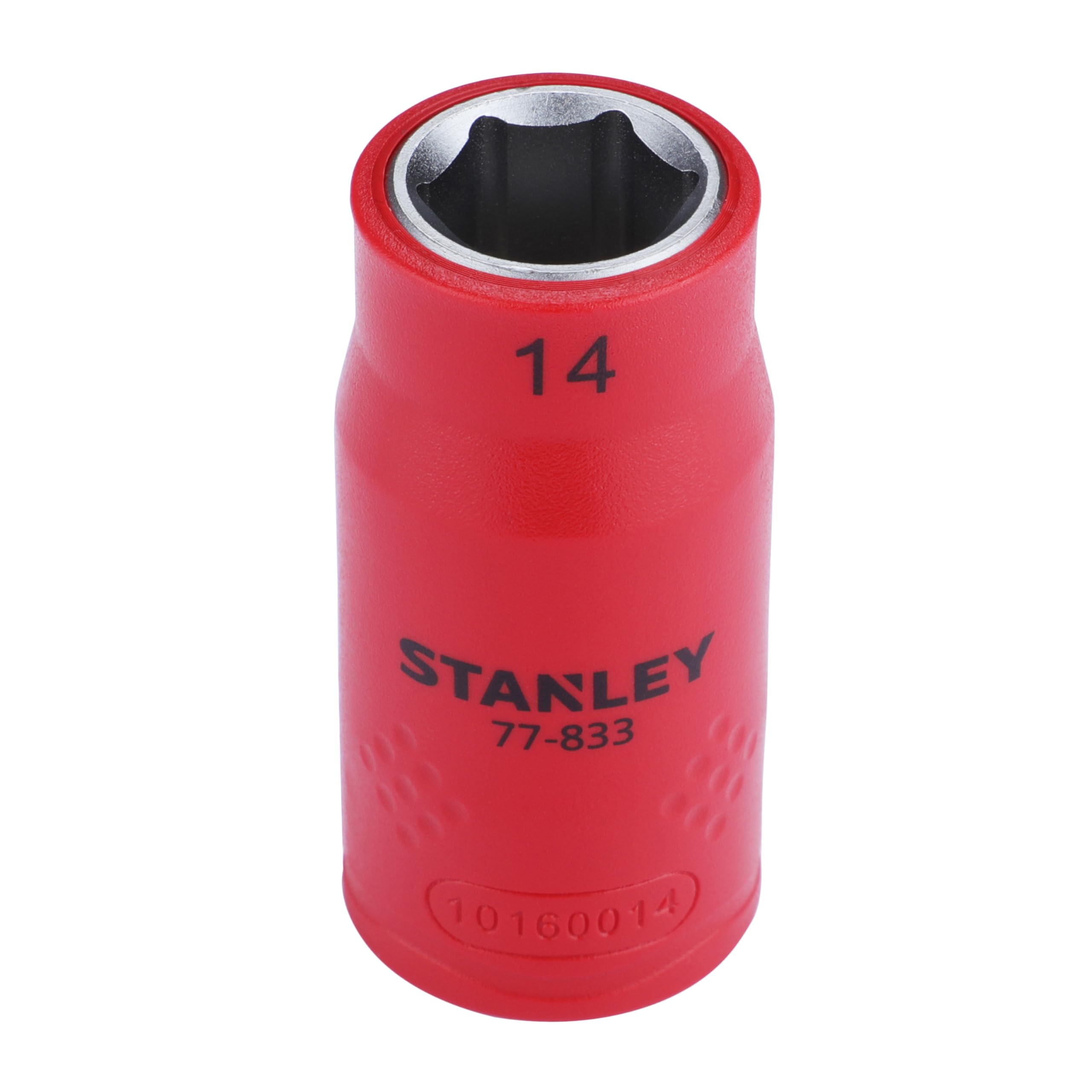 STANLEY STMT77833-23B 1/2" VDE Insulated Metric Socket 14mm, Ideal For Repair Of Electric Vehicles, Red-image-4