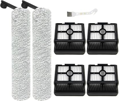 Soft Roller Brush & Filter Compatible For Dreame M12 / M12 Pro / H12s / H12s AE - HEPA Vacuum Cleaner Replacement Spare Parts AccessoriesSet 7