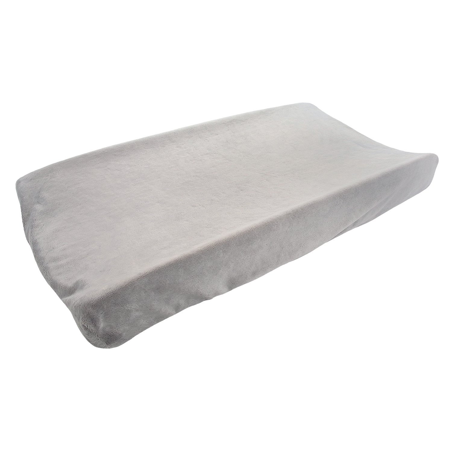 My Blankee Minky Solid Changing Pad Cover, Silver, 16" x 32"-image-14
