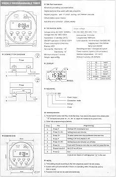 Dijital LCD Zamanlayıcı Programlanabilir CN101A DC 12V Sıvı Kristal Ekran Dijital LCD Güç Haftalık Zamanlayıcı Röle Anahtarı Kontrolü Su Geçirmez Kapaklı Beyaz