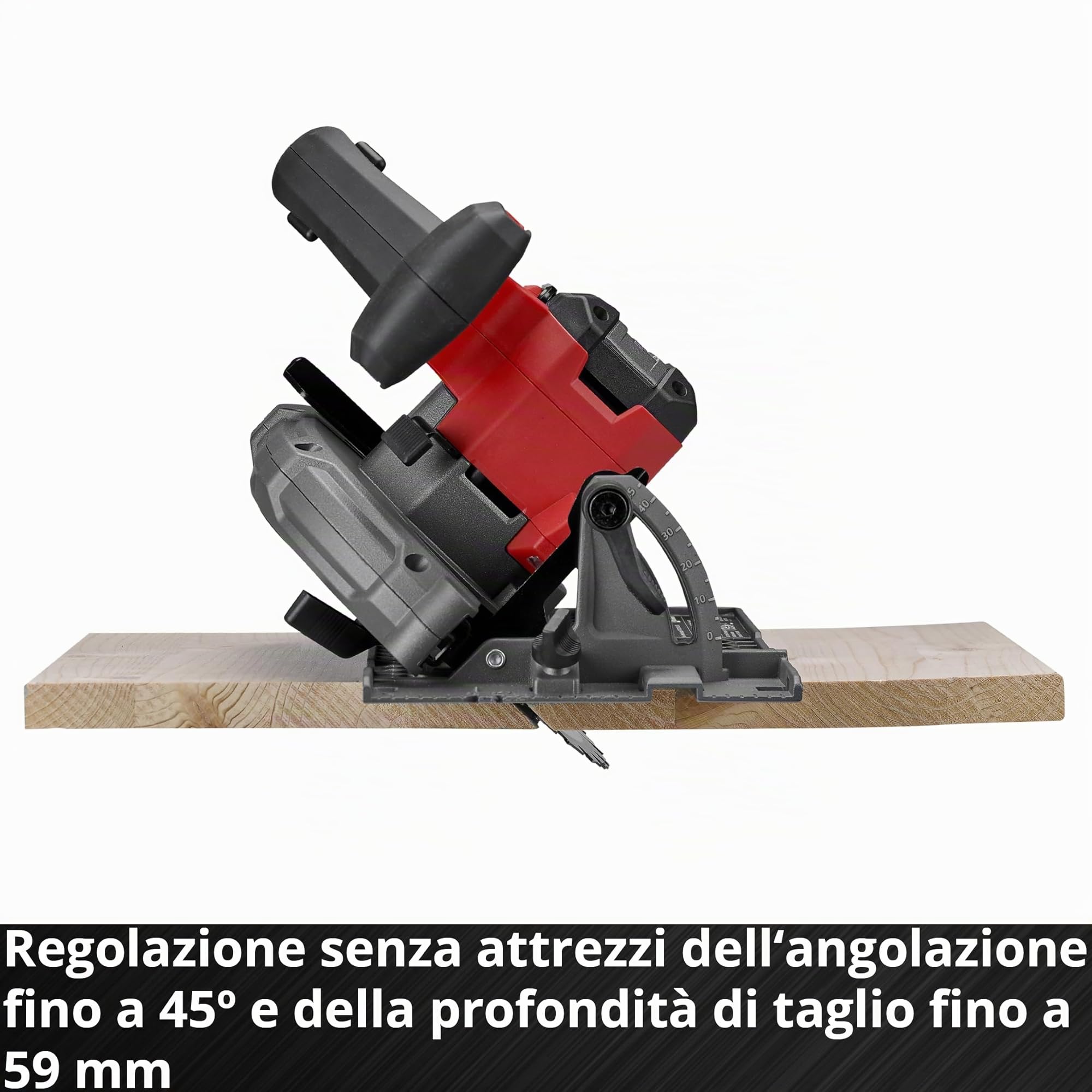 Einhell Professional Sega circolare manuale a batteria TP-CS 18/165 Li BL - Solo Power X-Change (18 V, Brushless, lama Ø 165 mm, regolazione dell'angolo di taglio senza attrezzi, senza batteria)