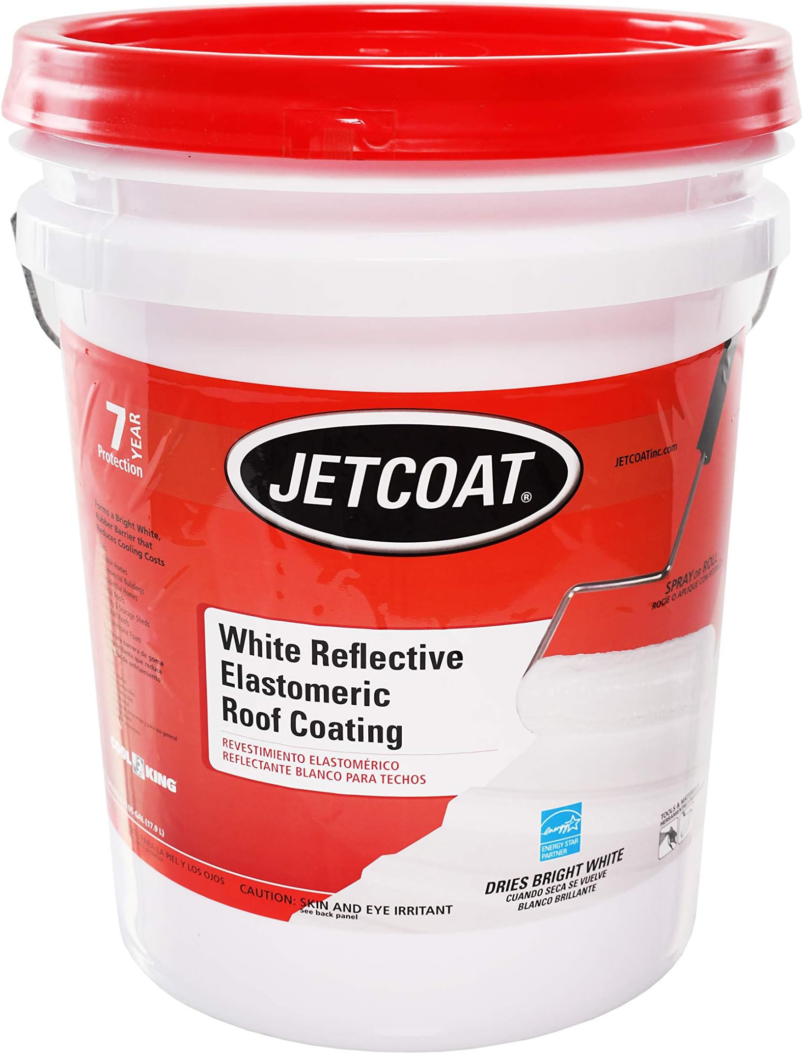 66205 7-Yr White Elastomeric 5gal 322717 Jetcoat