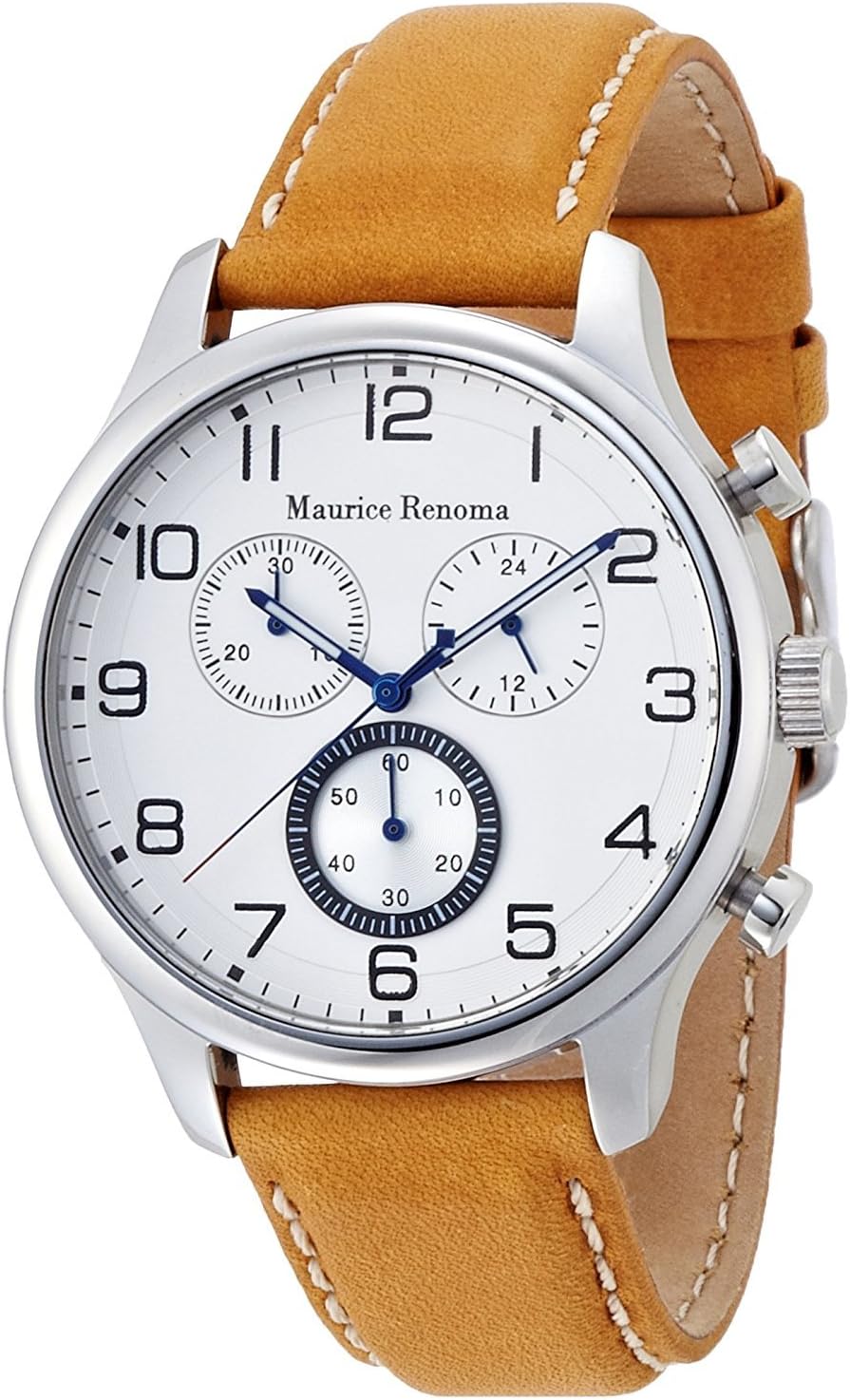 watch Vichy analog display 3 ATM water resistant Chronograph White MR-1440 WHITE Men's [regular imported goods]